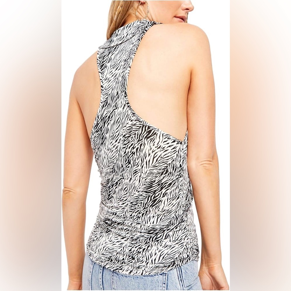 Free People | NWT Animal Print RacerBack Tank - Picture 3 of 10